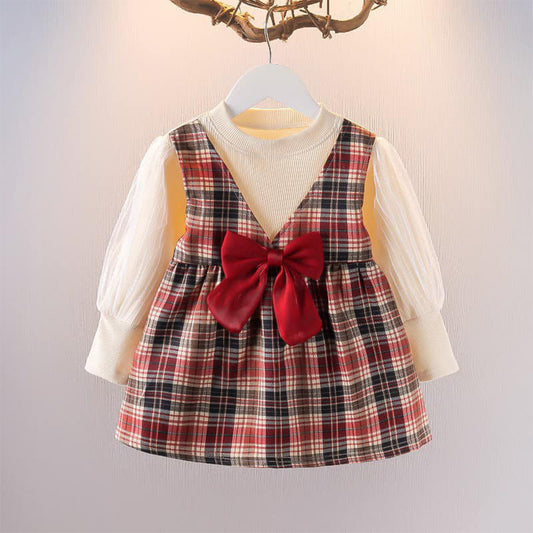 Plaid Ruffle Baby Girl Dress