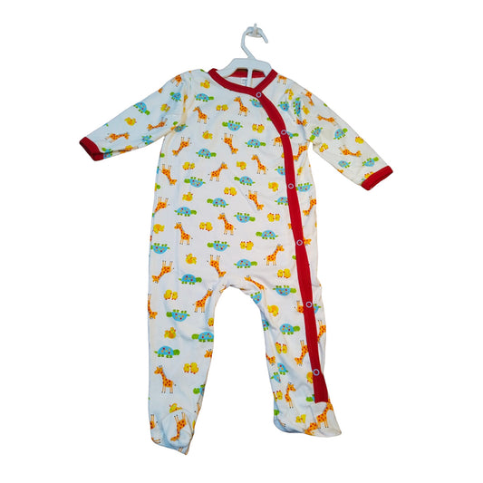 Baby's Sleeping Onesie with Pajamas and Dino Pattern