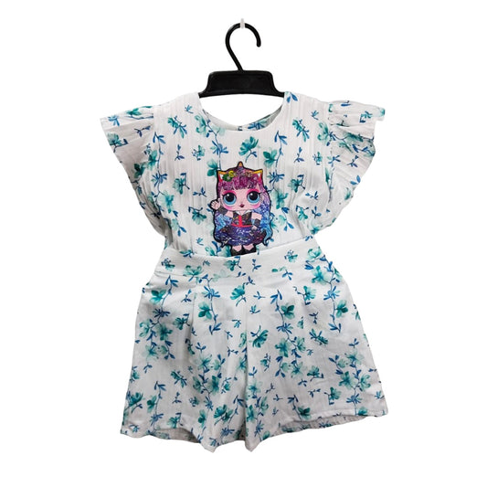 Vintage Floral Patterned Crop Top