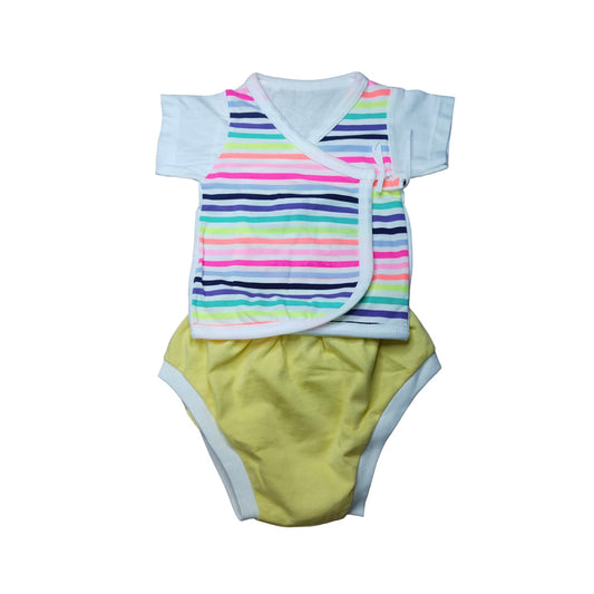 Bright Baby Onesie, Striped, Multicolored - Newborn Essentials, Comfortable & Breathable!