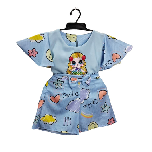 Colorful Smiley Faces Jumpsuit | Kids Clothing | Unicorn Design