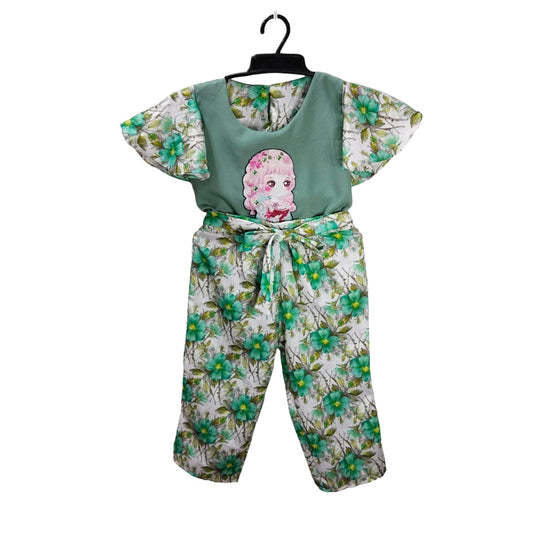 Floral Baby Onesie - Girls One Piece Jumpsuit, Baby Romper with Flower Design, Babies Clothing, Toddler Outfit