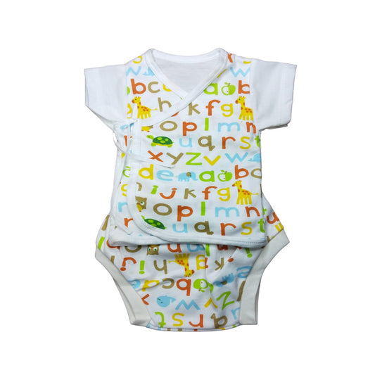 Baby Onesie with Alphabet Letter Pattern | Children's Clothing | Infant Onesie