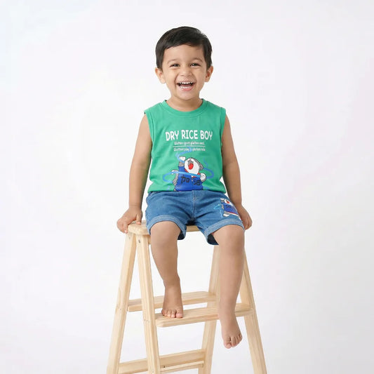 Cute Kitty Tank and Jeans Set