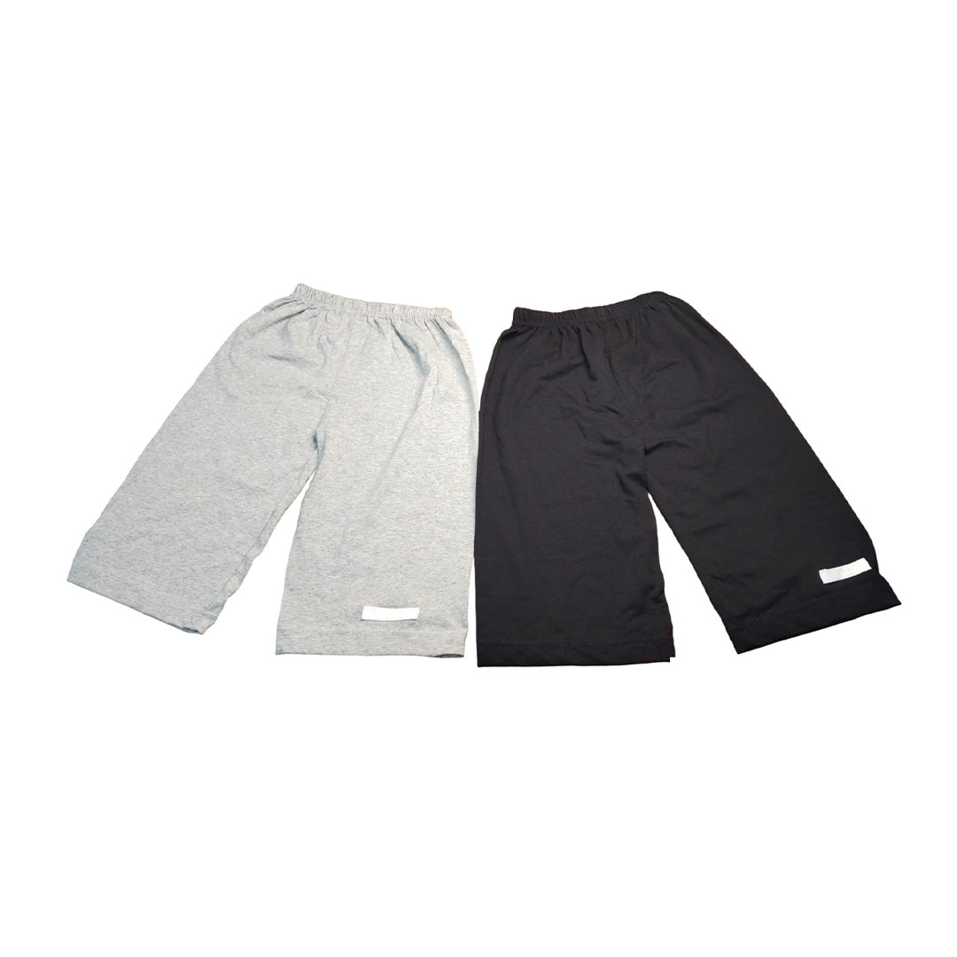 Men's Sports Shorts - Black & Grey Athletic Track Shorts - Breathable Quick Dry Fabric
