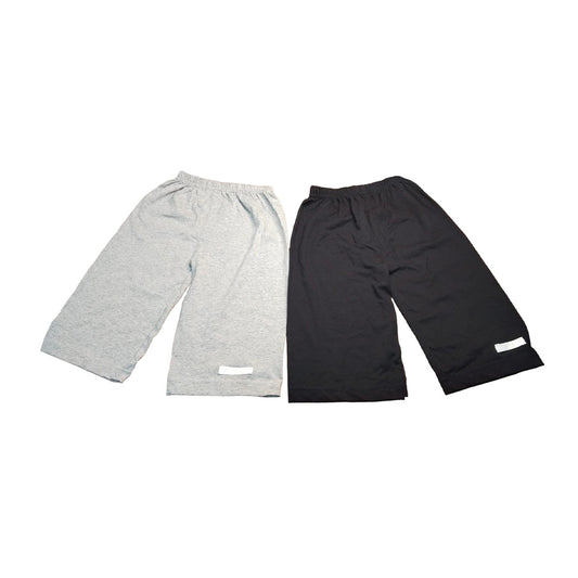 Men's Sports Shorts - Black & Grey Athletic Track Shorts - Breathable Quick Dry Fabric