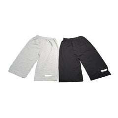 Men's Sports Shorts - Black & Grey Athletic Track Shorts - Breathable Quick Dry Fabric