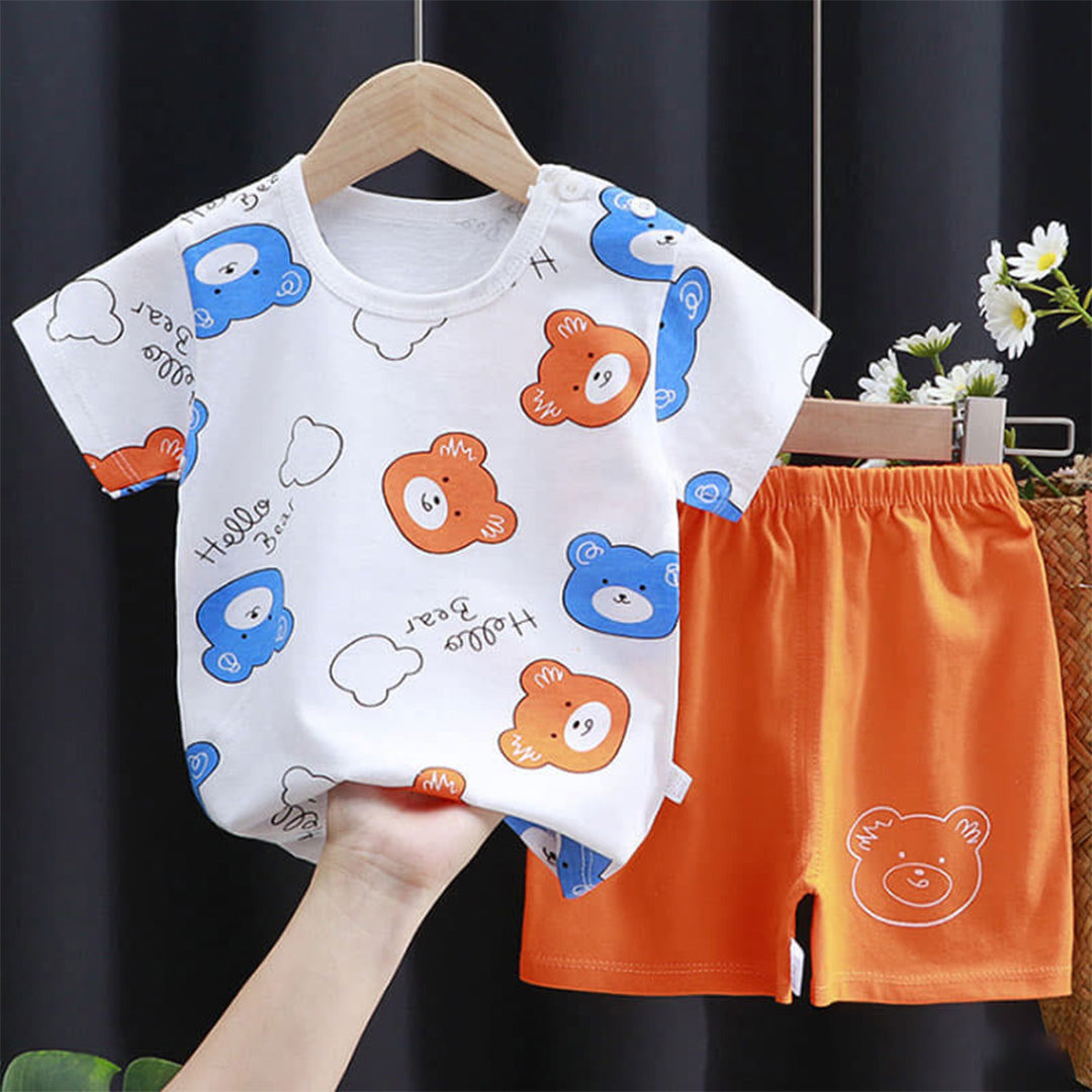 Cute Kids Pajamas & T-Shirt Set | Soft Matching Baby and Toddler Outfits