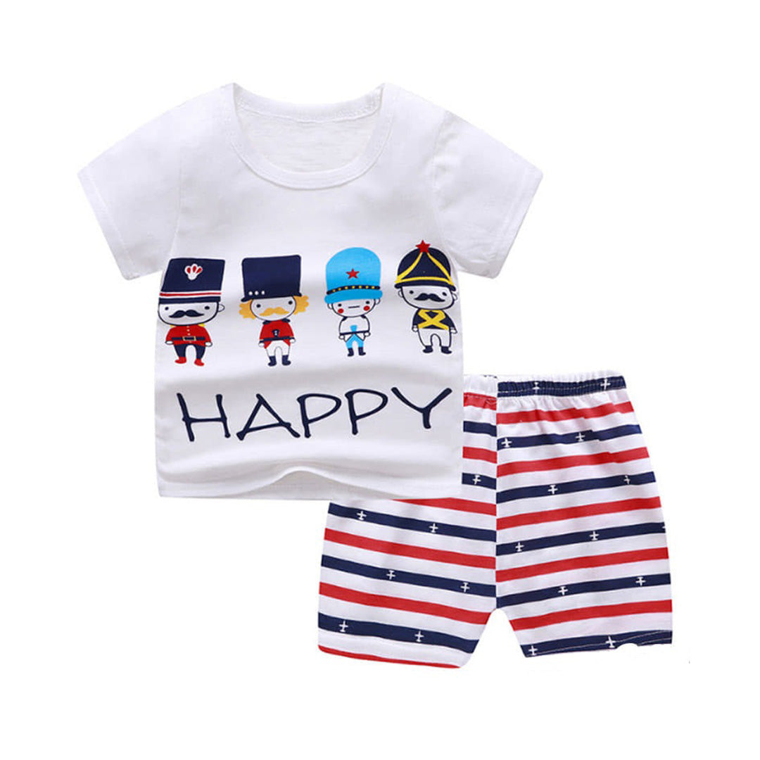Patriotic American Flag 4th of July Shorts Set