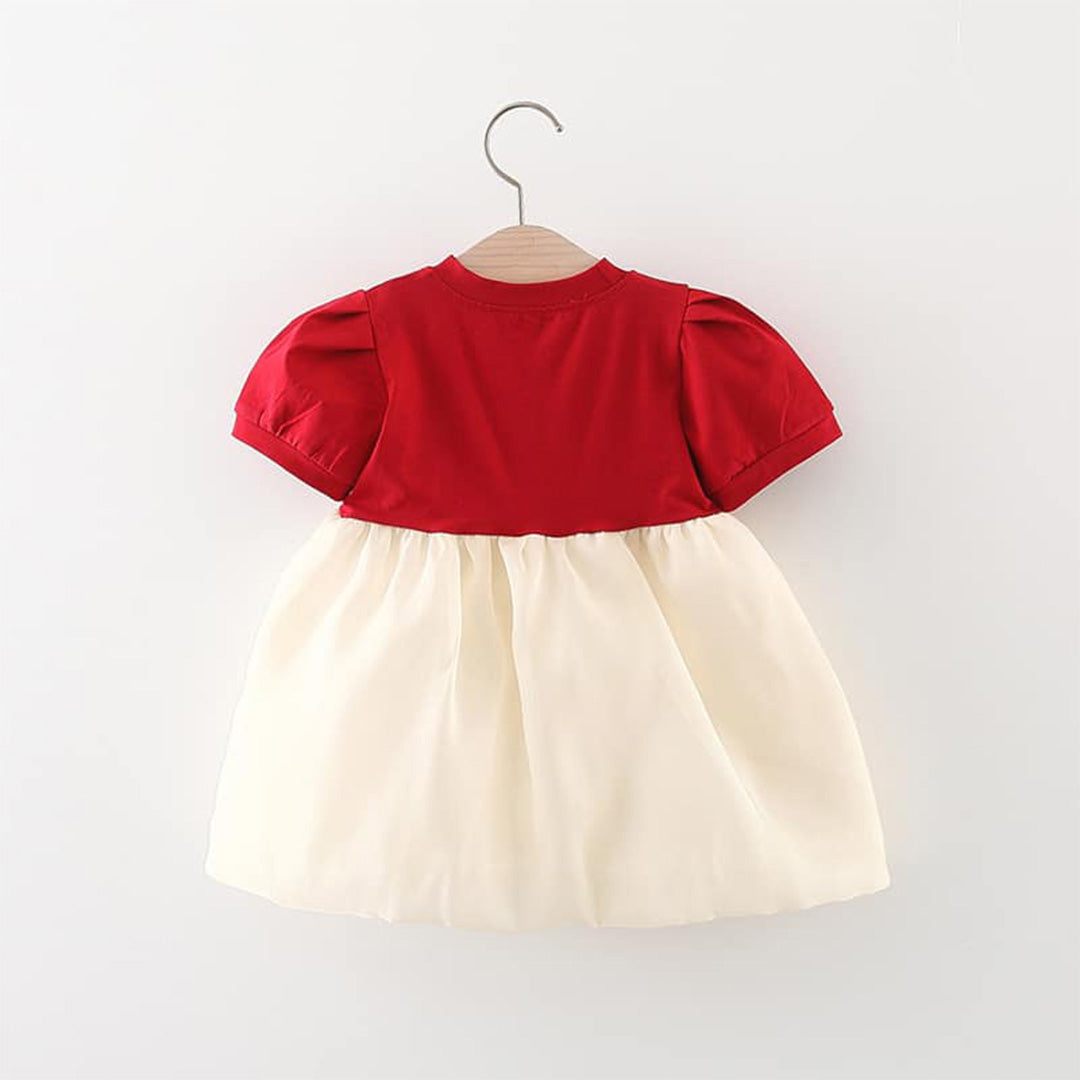 Cute Red Cross Dress | Baby Girl's Special Occasion
