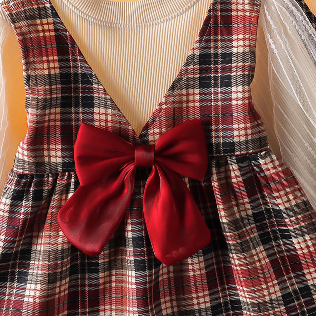 Plaid Ruffle Baby Girl Dress