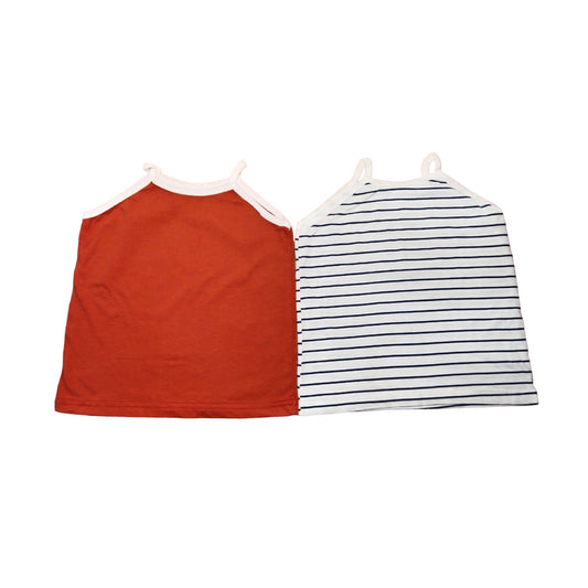 Red & White Striped Tank Tops - Breathable, Comfortable, Vintage-Inspired - Kids' Clothing