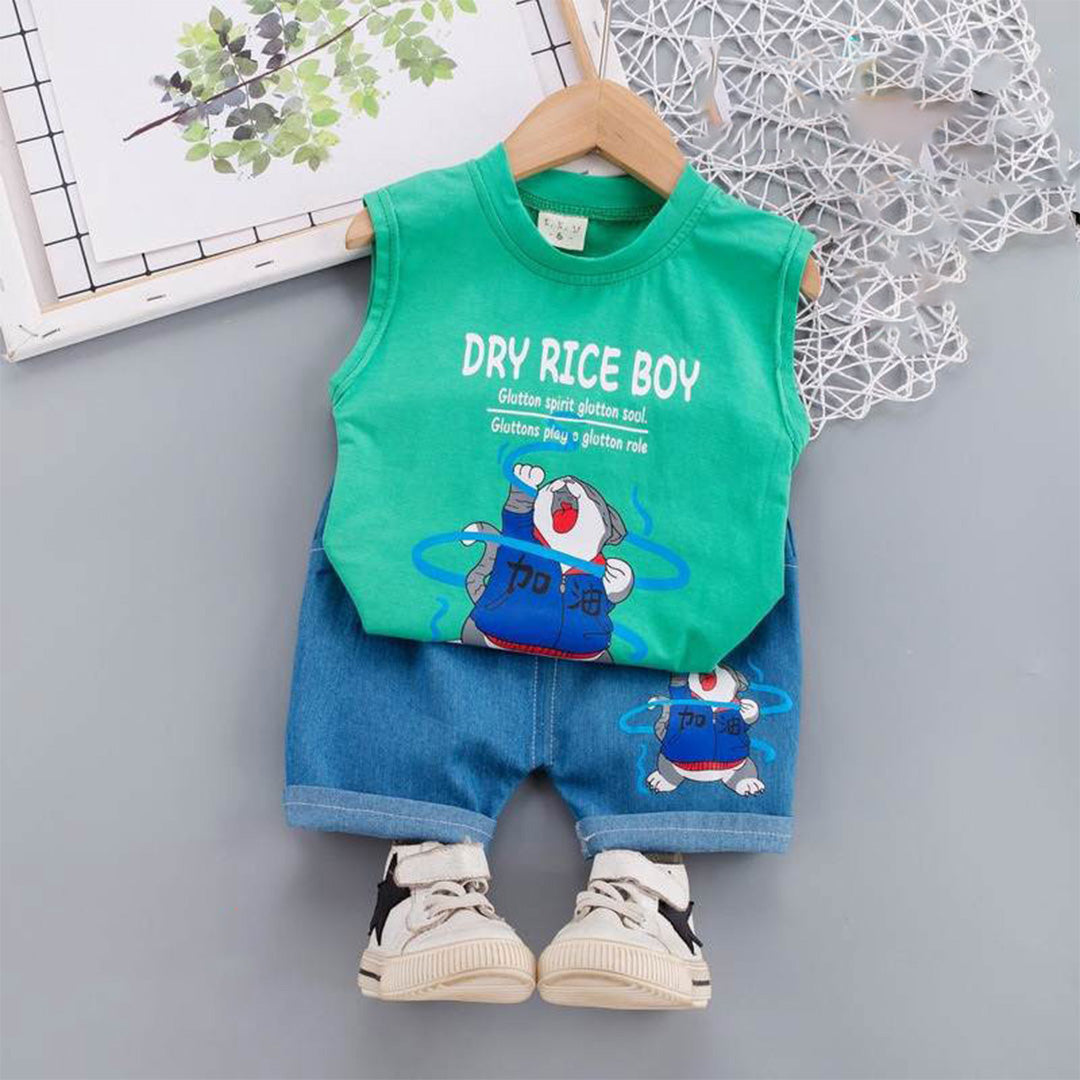 Cute Kitty Tank and Jeans Set