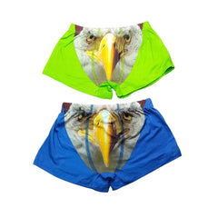 Blue and Green Boys Boxers / Boys Shorts - Colorful Kids Pair