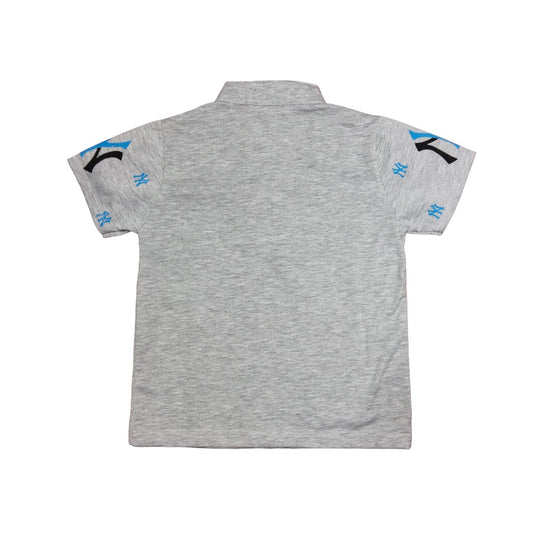 Grey Yankees Polo Shirt for Kids - Officially Licensed