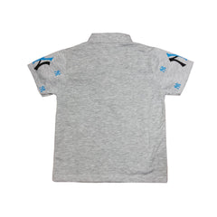 Grey Yankees Polo Shirt for Kids - Officially Licensed