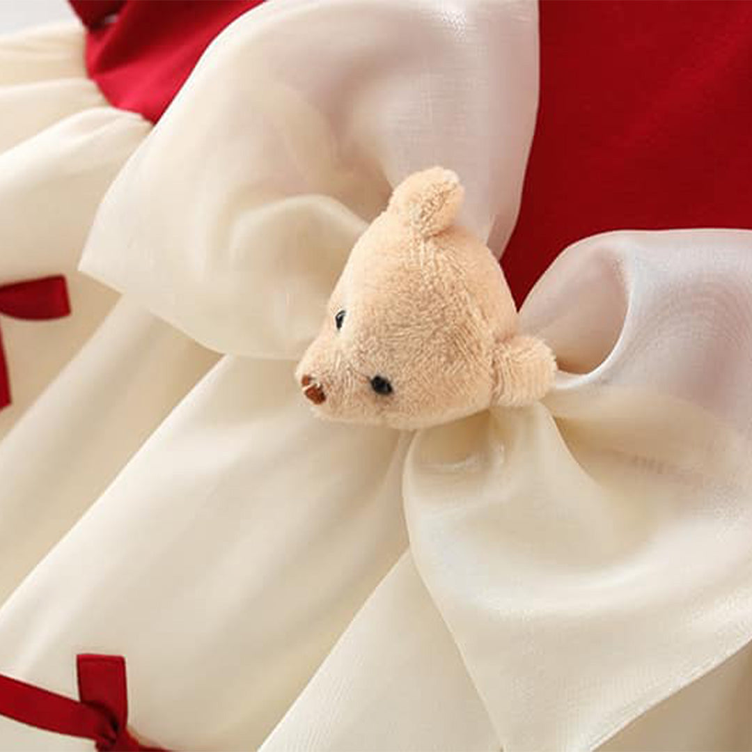 Cute Red Cross Dress | Baby Girl's Special Occasion