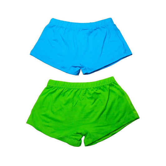 Eagle-themed Boxer Shorts Pair - Men's Sporty Briefs, Blue White Green - 3 pairs