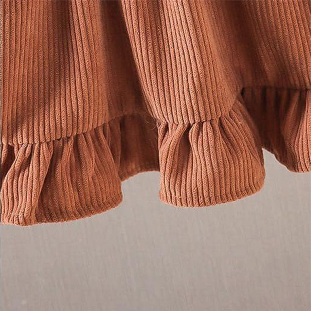 Adorable Baby Girl Dress - Chic Ruffled Design with Floral Embroidery - Perfect for Spring!