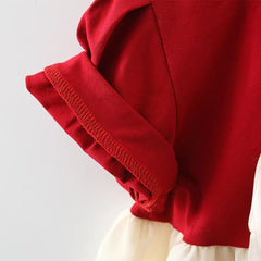 Cute Red Cross Dress | Baby Girl's Special Occasion