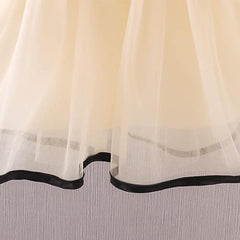 Adorable Black Bow Dress with Ruffle Hem - Baby Girls' Fashionable Outfit