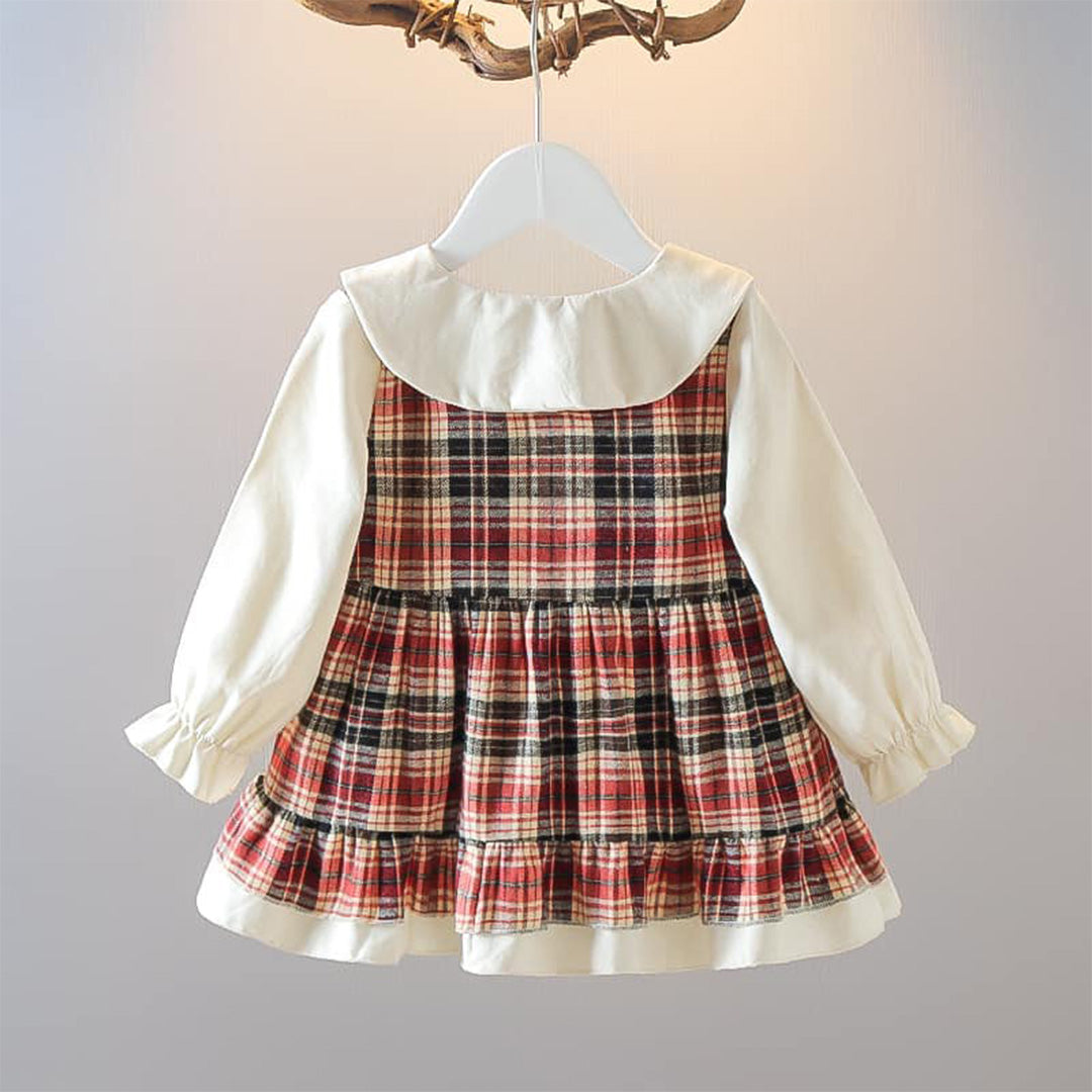 Plaid Ruffle Baby Girl Dress