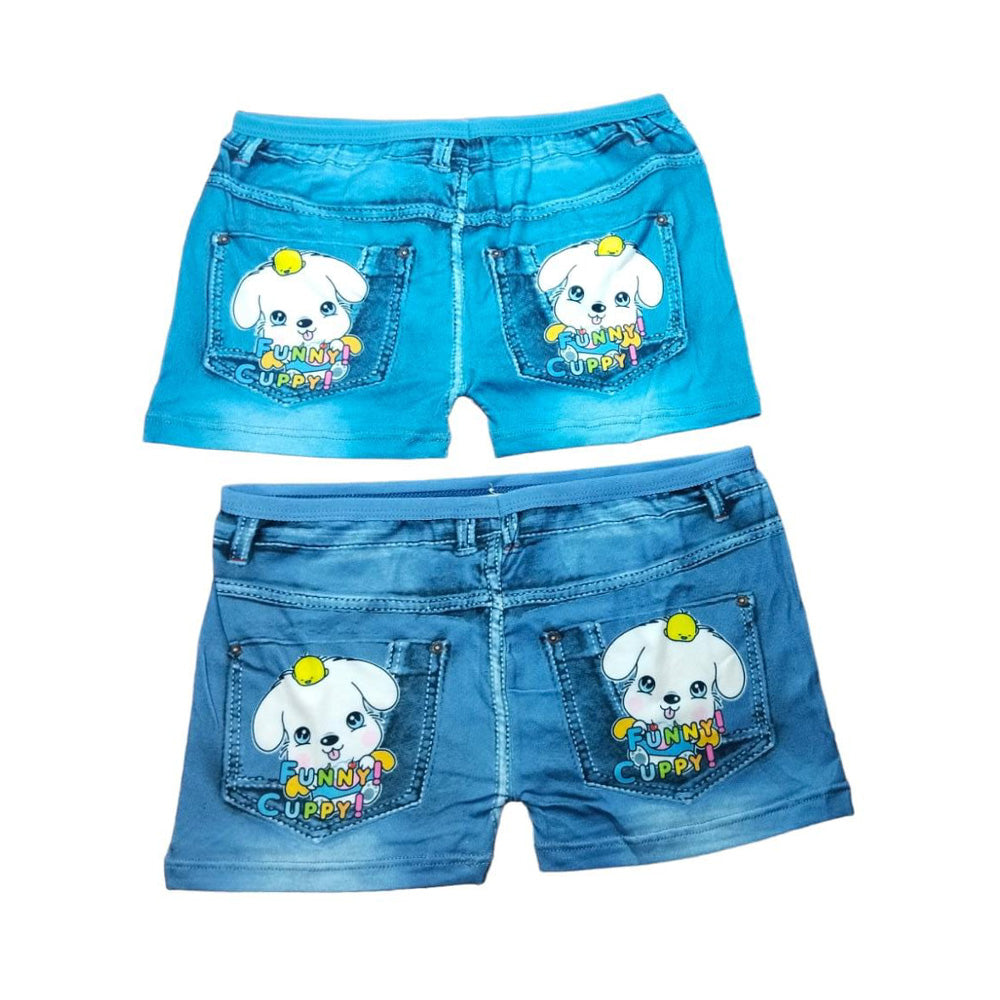 Colorful Denim Shorts with Hello Kitty Design - Trendy Women's Fashion - Casual Style