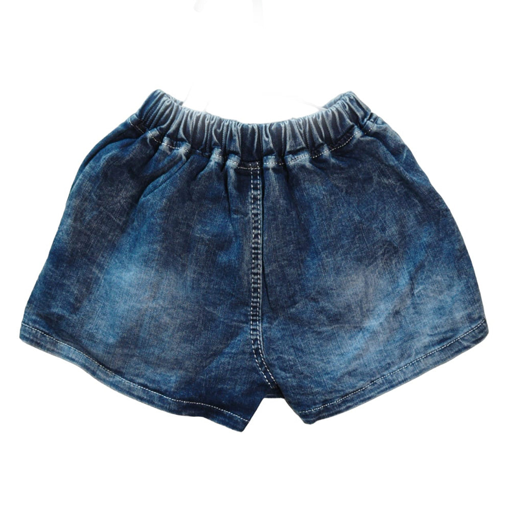 Denim Shorts with Pocket, Blue, Kids