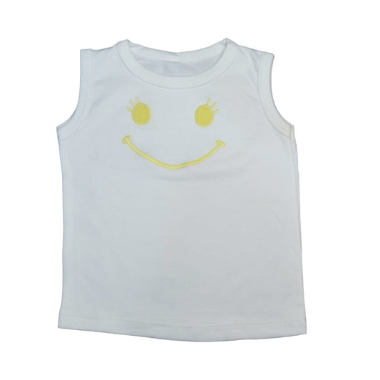 Emoji Face Design Baby Tank Top