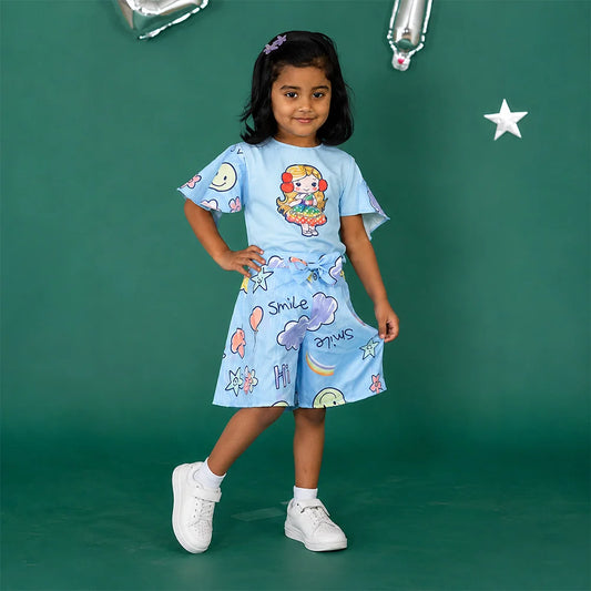 Colorful Smiley Faces Jumpsuit | Kids Clothing | Unicorn Design