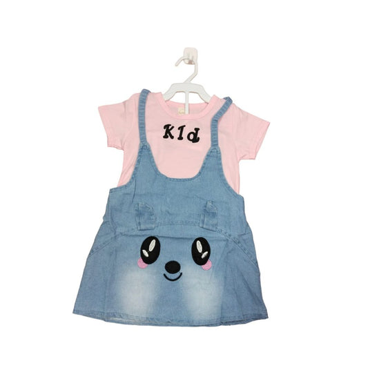 Cute Little Girls Denim Overalls with Paw Patrol Character