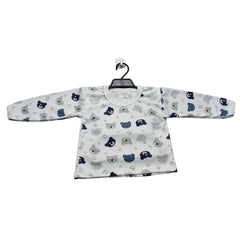 Baby Onesie with Unicorns, Grey and Blue Pajama Set, Soft Cotton Material