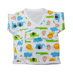 Baby onesie and footed pajamas set - Unicorn and dinosaur print.