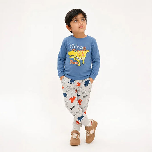 Dino Kids Pajamas Set: Unique Dinosaur Tops and Bottoms for Toddlers, Perfect for Bedtime Fun!