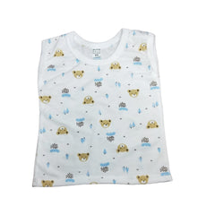 Adorable Baby Onesie with Bear and Paw Prints