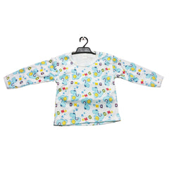 Children's One-Piece Pajamas, Blue Pajama Set with Stuffed Animal Pattern.