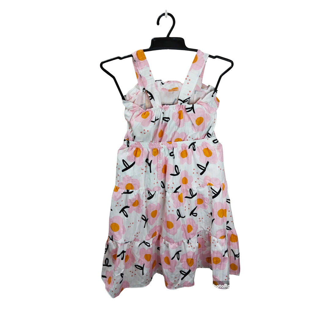 Pink & White Polka Dot Toddler Dress