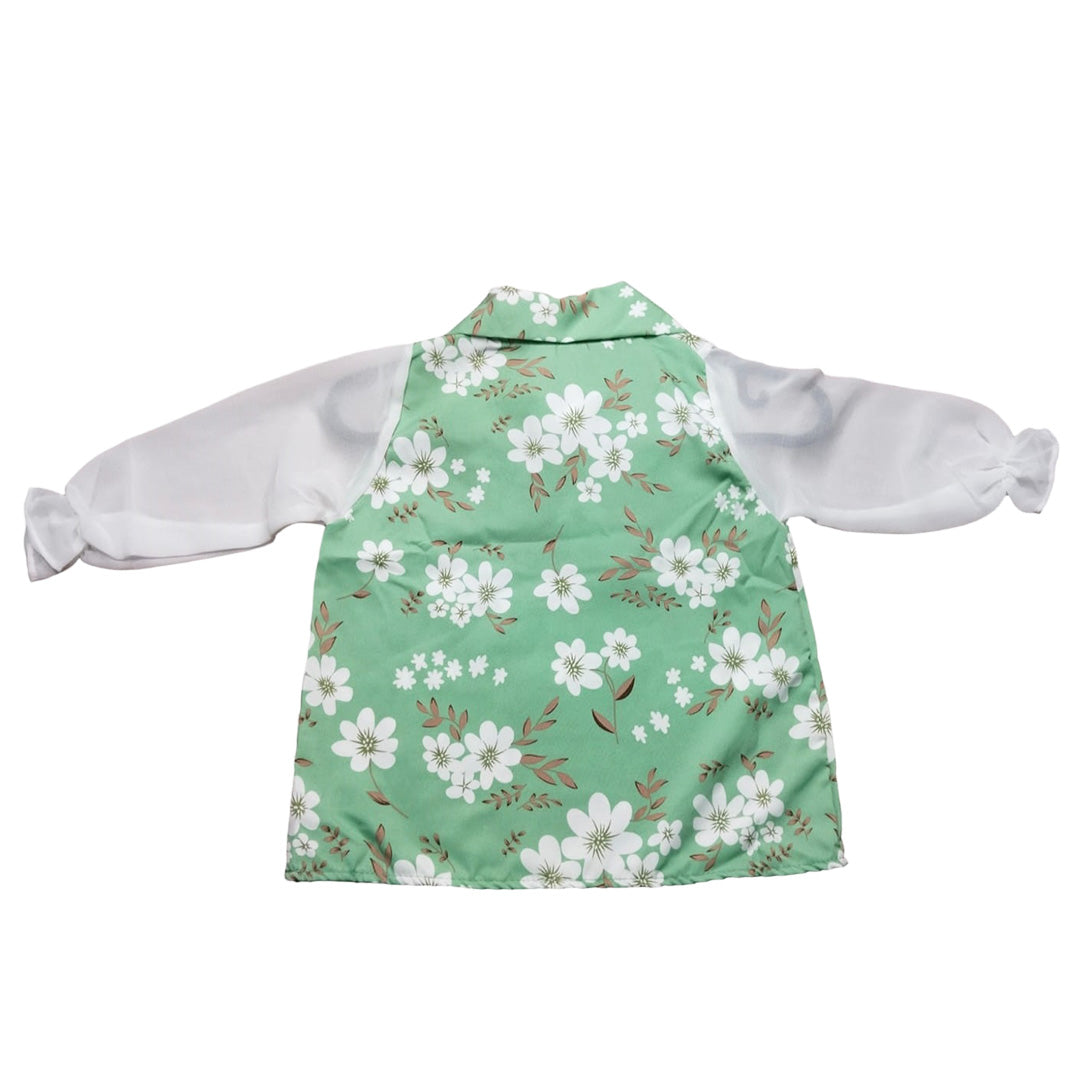 Chic Kids Fashion Coat - Unique Cartoon Pattern Design - Soft Plush Texture - Girls Shiny Outerwear