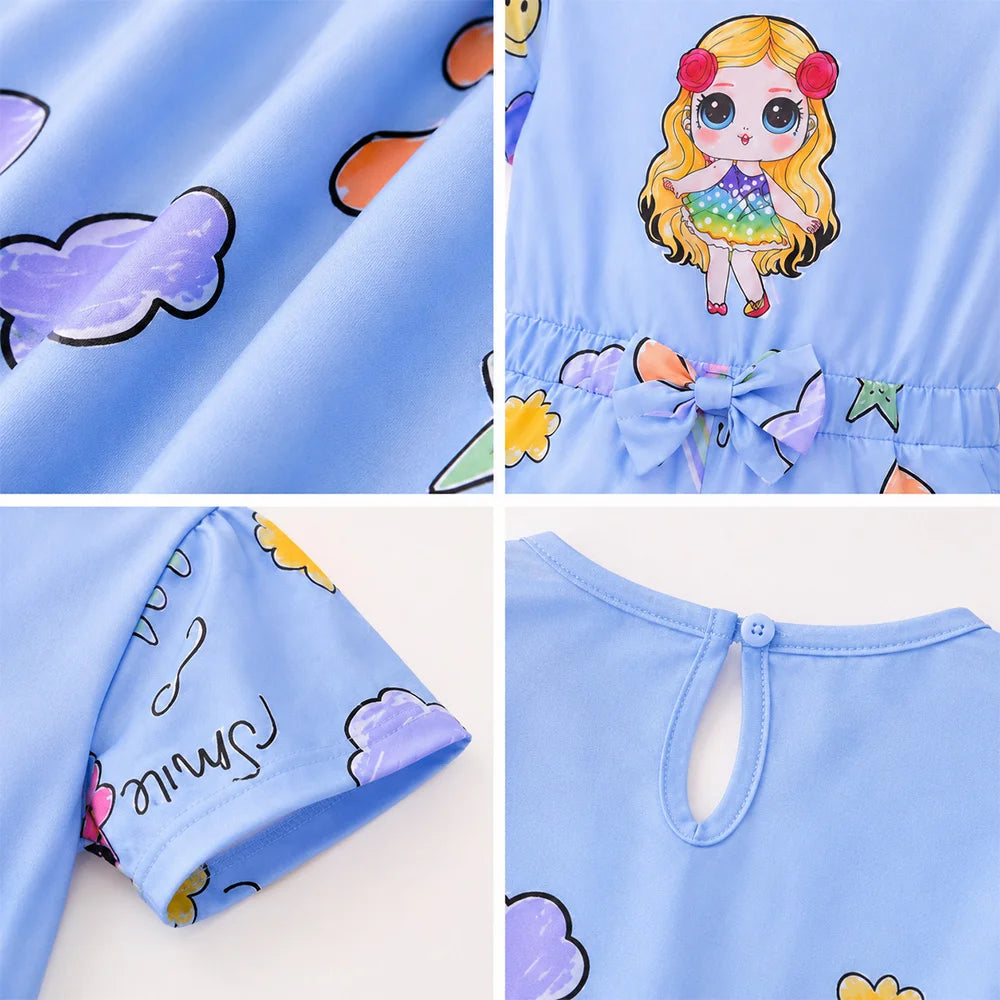 Colorful Smiley Faces Jumpsuit | Kids Clothing | Unicorn Design