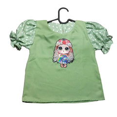 Girls' Fashionable T-Shirt with Unique Design