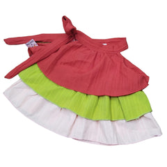 Kids Fashion Baby Jumpsuit, Red, Yellow and Pink, Ruffled Trim (3-6m), Children's Outfit