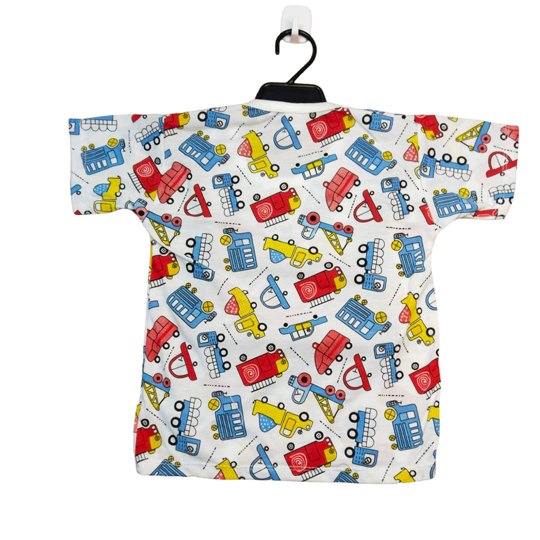 Adorable Fire Truck Baby Onesie - Comfortable & Charming