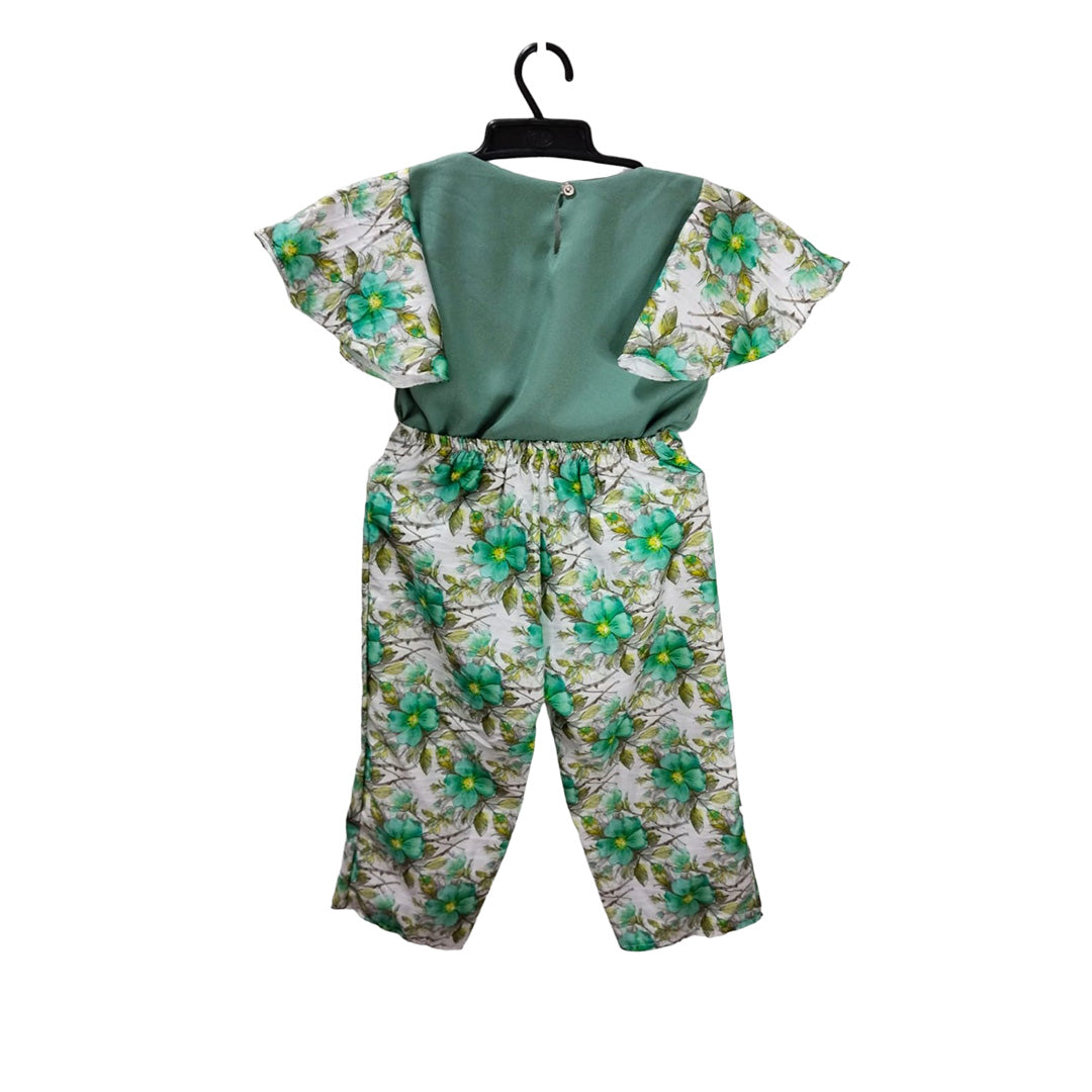 Floral Baby Onesie - Girls One Piece Jumpsuit, Baby Romper with Flower Design, Babies Clothing, Toddler Outfit