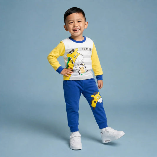 Adorable Baby Giraffe Pajamas with H.Tong Character