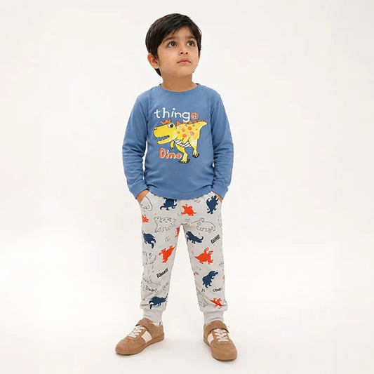 Dino Kids Pajamas Set: Unique Dinosaur Tops and Bottoms for Toddlers, Perfect for Bedtime Fun!