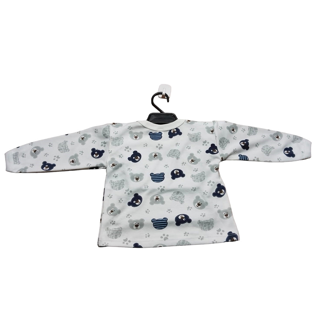 Baby Onesie with Unicorns, Grey and Blue Pajama Set, Soft Cotton Material