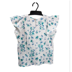 Vintage Floral Patterned Crop Top