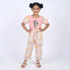 Adorable Baby Onesie with Cat Print