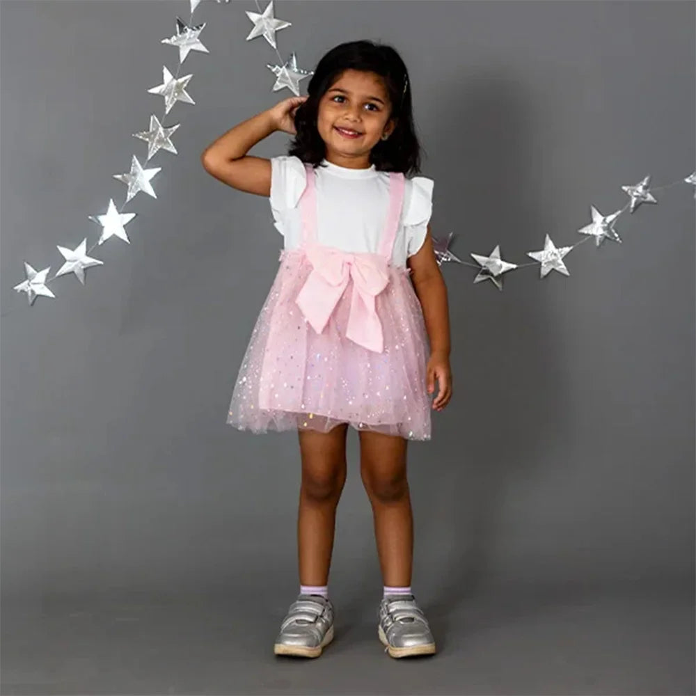 Pink Baby Dress with Bow - Chic, Adorable Girls Formal Wear