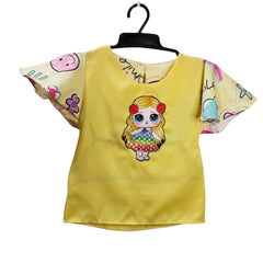 Chic Girls' Dressing Gown with Unique Pattern and Bow - Cozy and Cute Design